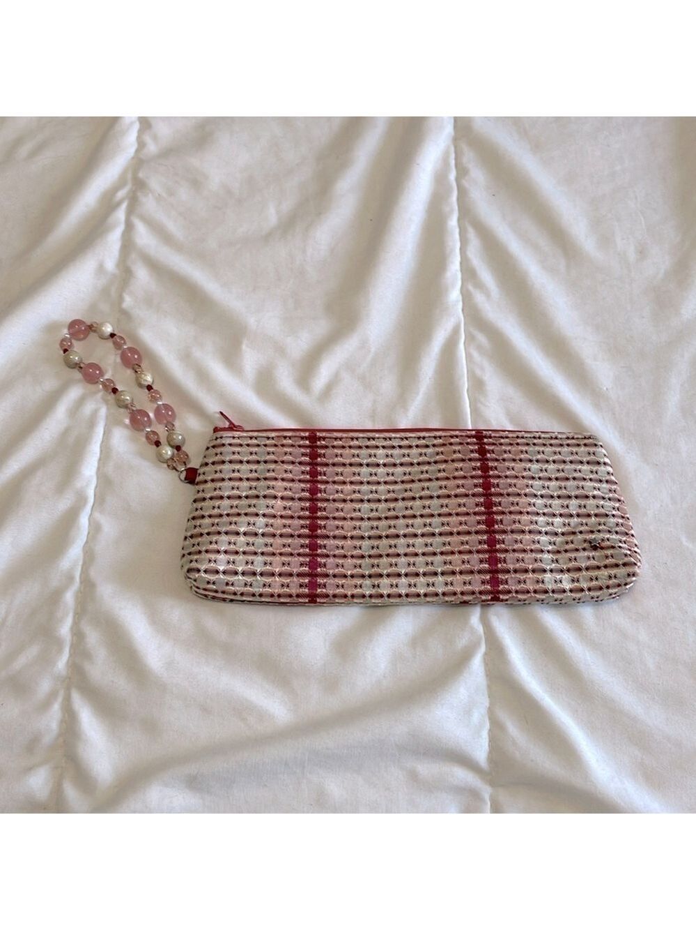 Lily Starr New York Wristlet With Beaded Strap